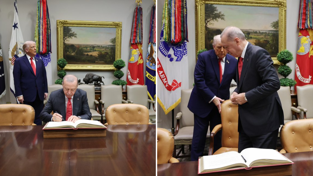 Trump’tan Erdoğan’a sandalye jesti: Daha önce 2 lidere de yapmıştı Trump’tan Erdoğan’a sandalye jesti: Daha önce 2 lidere de yapmıştı