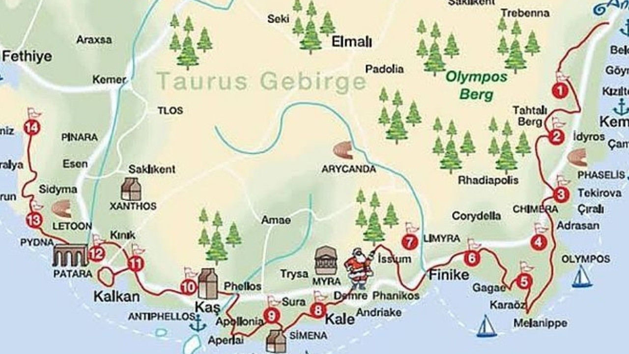 Likya Yolu nerede, nasıl gidilir? Likya yolu hangi ile bağlı?